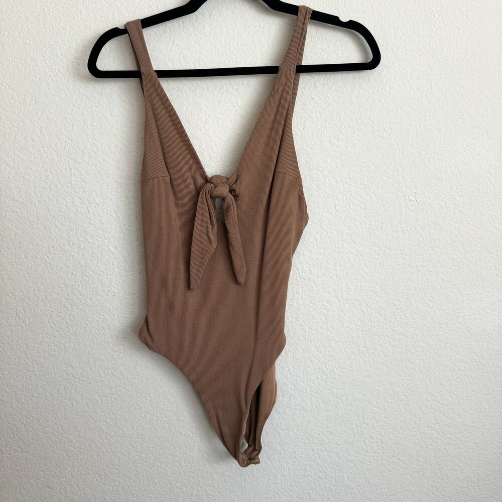 Tiger‎ Mist Neutral Tan Ribbed Bodysuit